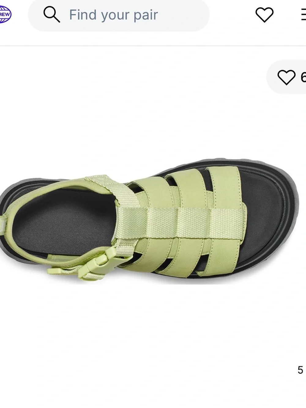 UGG Lime Green Platform Fisherman Sandals